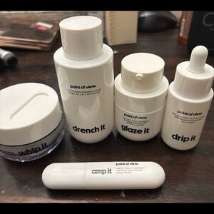 POV Point of View Beauty dew it set- full sized- authentic -  $158 retail